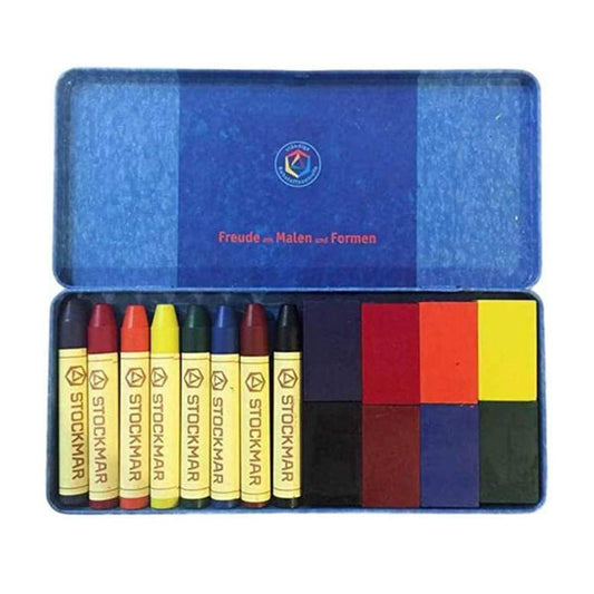Stockmar Mixed Wax Crayons in Tin Case