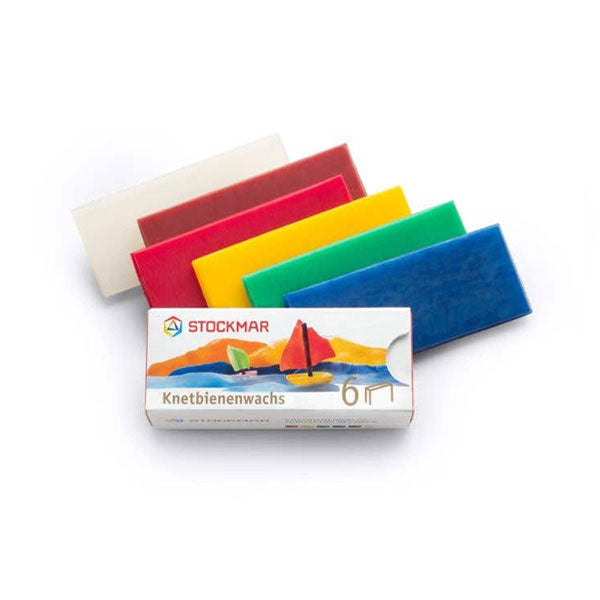 Stockmar Modelling Beeswax 6 Assorted Colours
