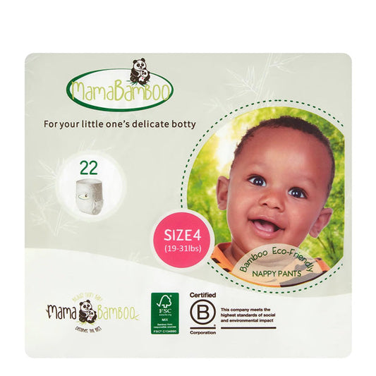 Mama Bamboo Sustainable Bamboo Nappy Pants - Size 4