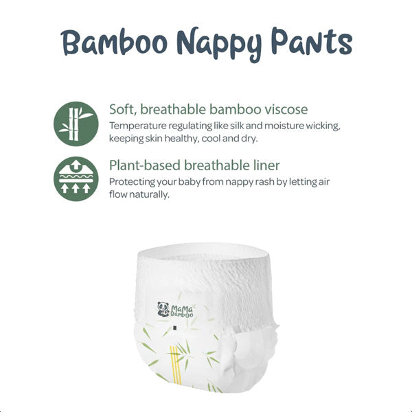 Mama Bamboo Sustainable Bamboo Nappy Pants - Size 4