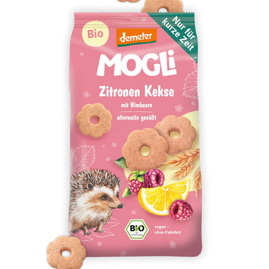 MOGLi Organic Lemon Raspberry Biscuits
