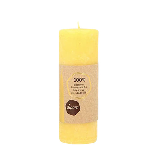 Dipam Beeswax Pillar Candle 14cm