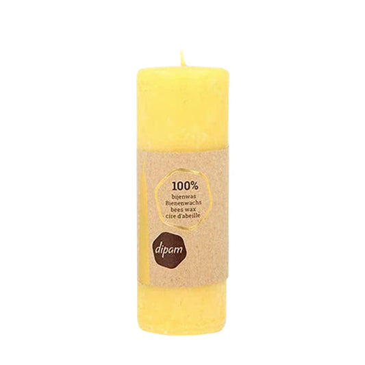 Dipam Beeswax Pillar Candle 14cm