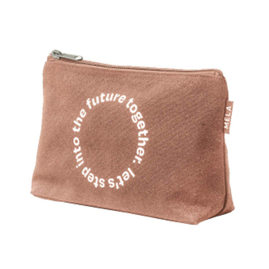 Mela Organic Cotton Big Pouch Nougat Print