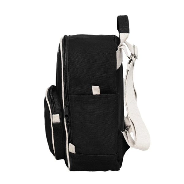 Mela Organic Cotton Mini Backpack Black