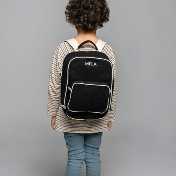 Mela Organic Cotton Mini Backpack Black