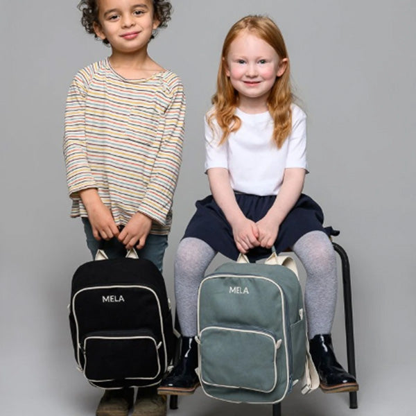 Mela Organic Cotton Mini Backpack Black