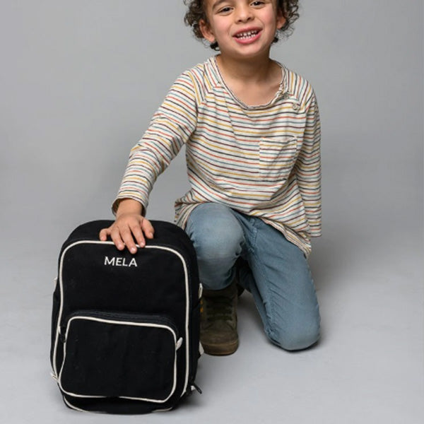 Mela Organic Cotton Mini Backpack Black