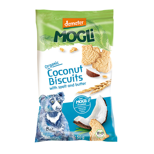 MOGLi Organic Mini Coconut Biscuits