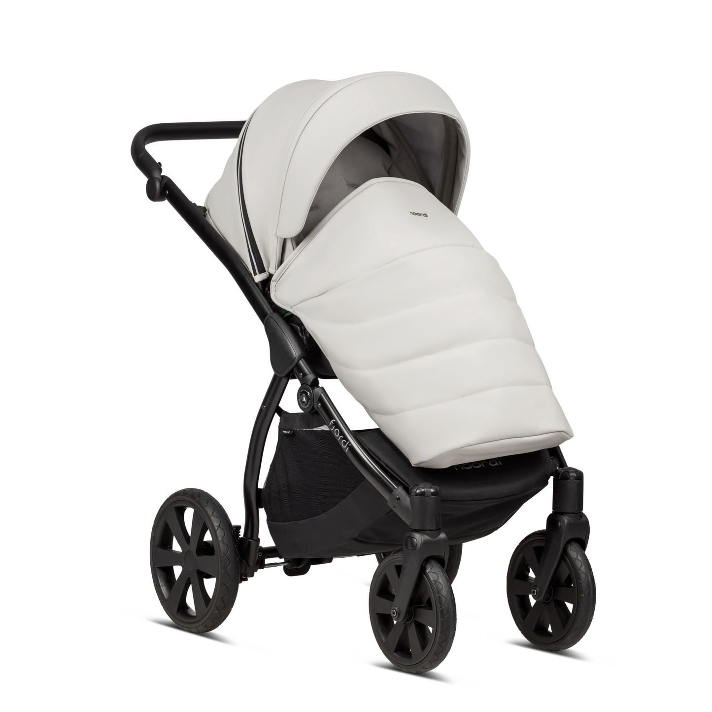 Noordi Fjordi V1 Leather 3in1 with Joie i-Snug 2 Car Seat, Cloud