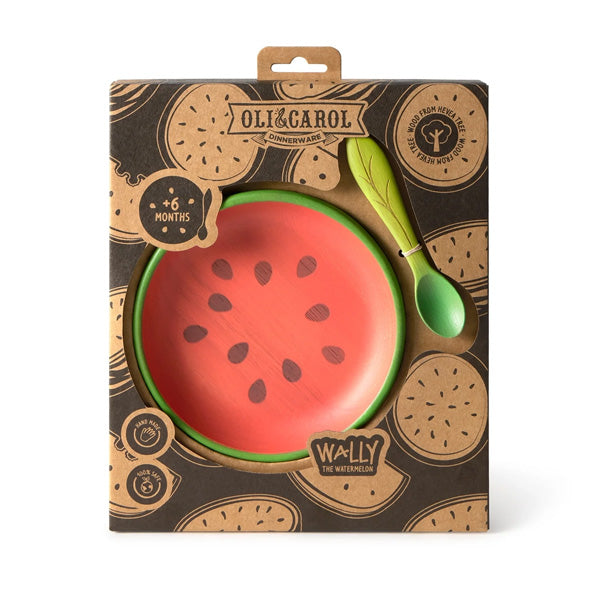 Wally The Watermelon Plate & Spoon Set