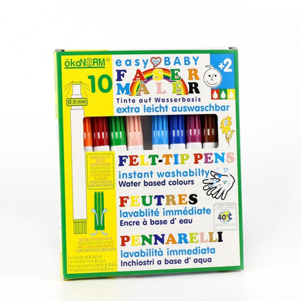 OkoNorm Water Based Felt-tip Pens - 10 colours