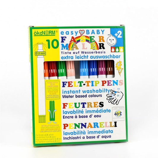 OkoNorm Water Based Felt-tip Pens - 10 colours