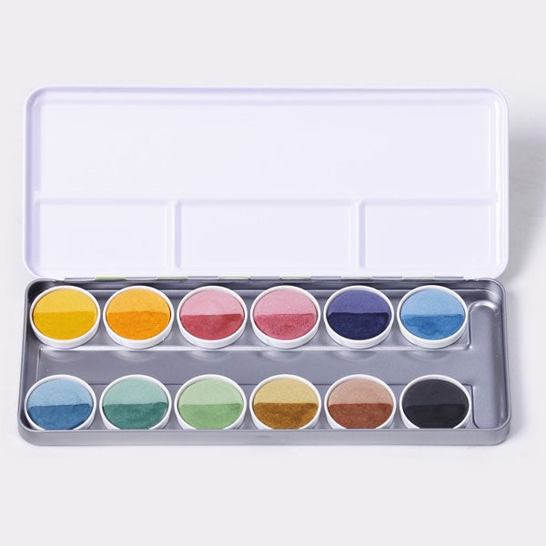 OkoNorm Nawaro Natural Watercolour Paintbox 12 Colours