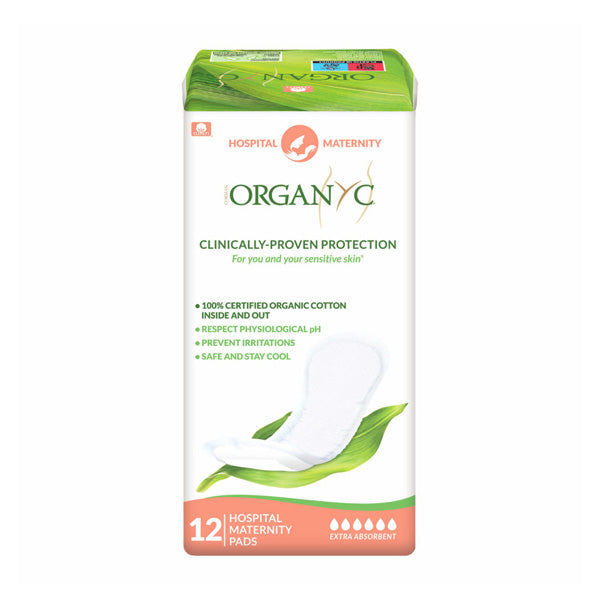 Organyc Organic Cotton Maternity Pads - Hospital