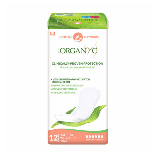 Organyc Organic Cotton Maternity Pads - Hospital