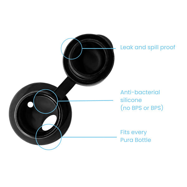 Pura Silicone Sports Top  - Black