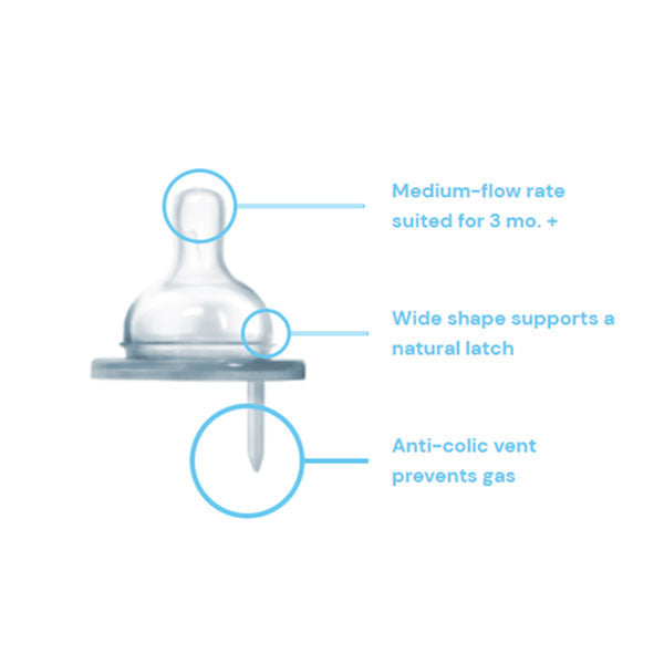 Pura Kiki 11oz Infant Bottle - Rose Sleeve