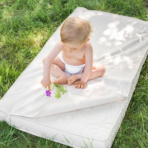Organic Cotton Waterproof Mattress Protector - Junior