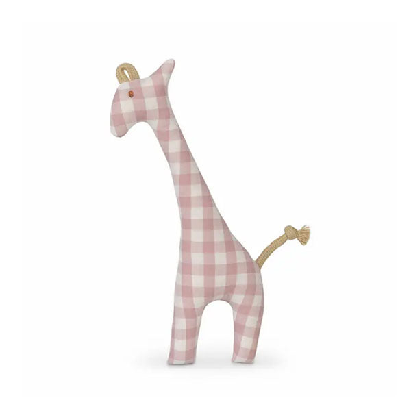 Senger Organic Cotton Giraffe Gingham Pink