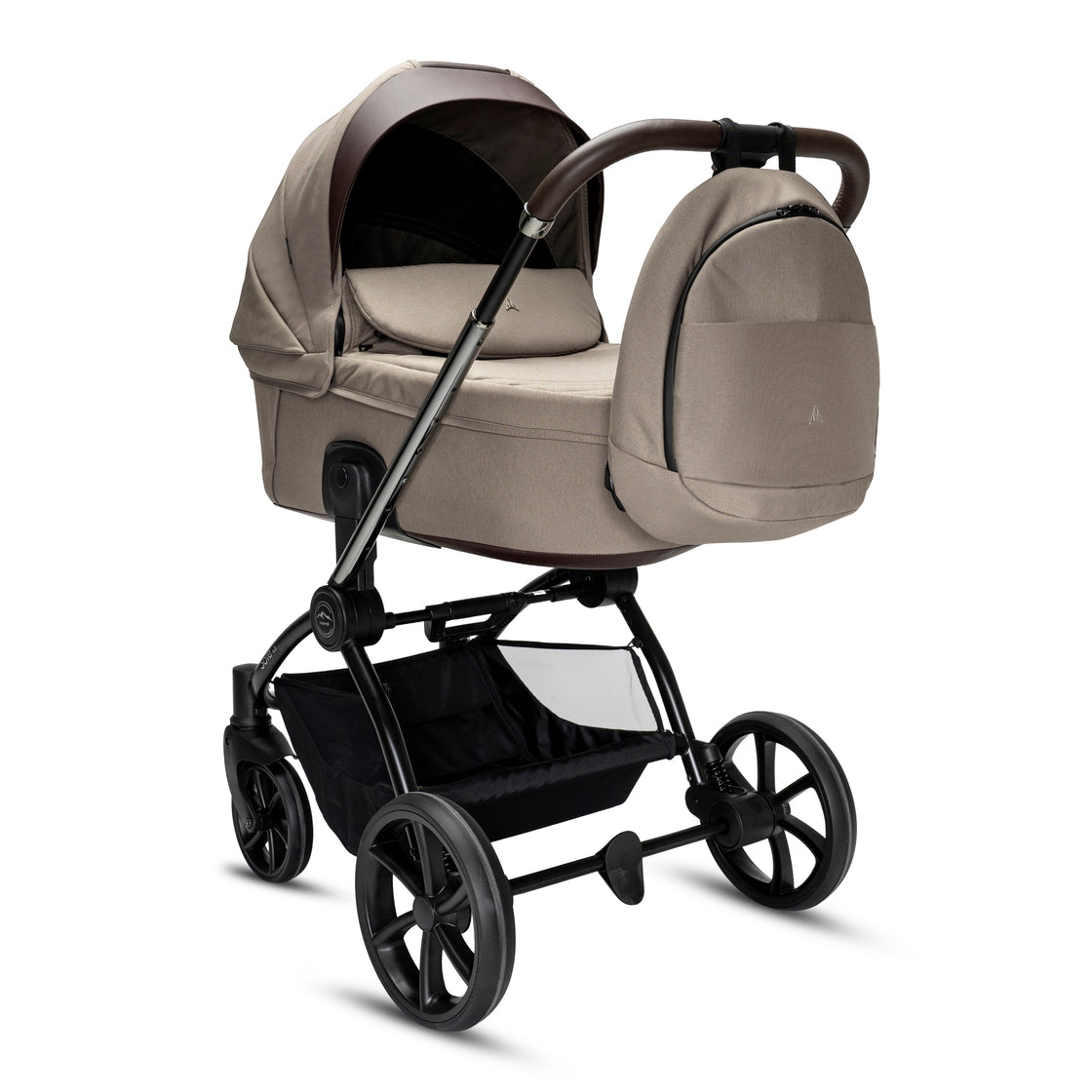 Noordi Sole V3 - 3in1 Travel System with ThermoCot Carrycot + Travel Carrier i-Size Car Seat, Artic Mink