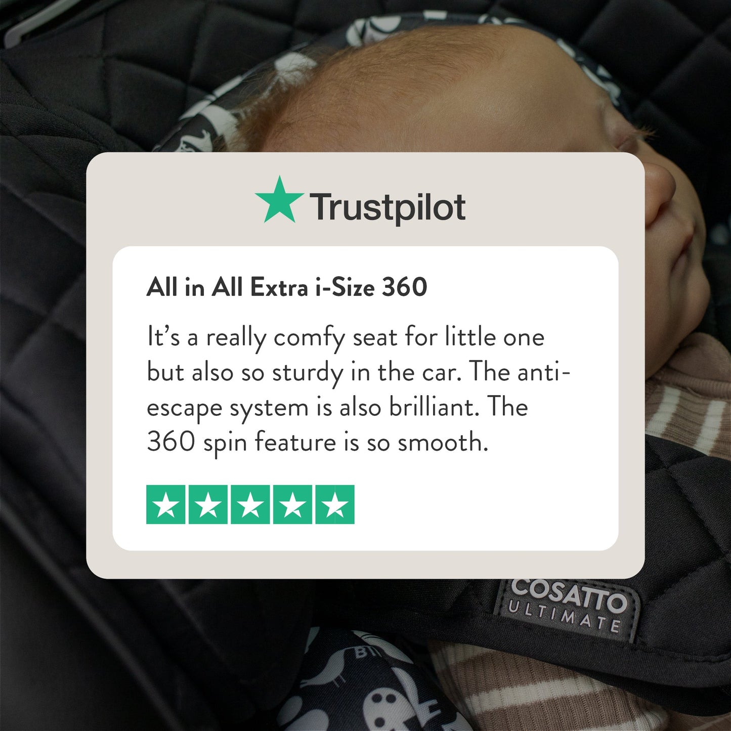 All in All Extra i-Size 360 Car Seat Doodle Days