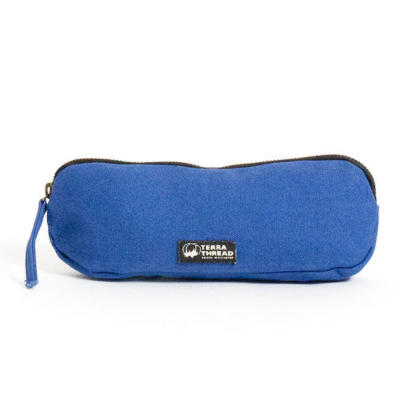 Terra Thread Bataí Organic Cotton Pencil Case Tidal Blue