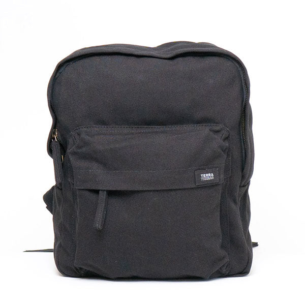 Terra Thread Organic Cotton Zem Mini Backpack Ivory Black
