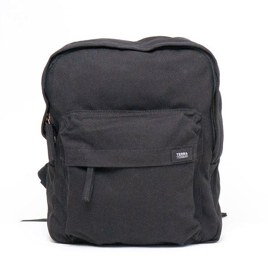 Terra Thread Organic Cotton Zem Mini Backpack Ivory Black