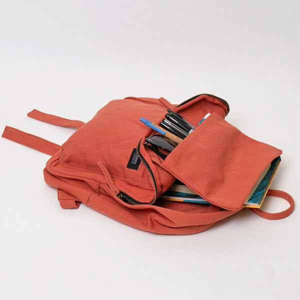 Terra Thread Organic Cotton Zem Mini Backpack Burnt Orange