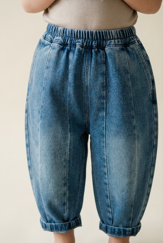 Balloon Denim Trousers