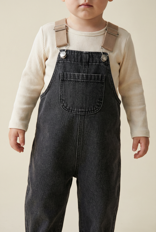 Denim Adjustable Strap Dungarees