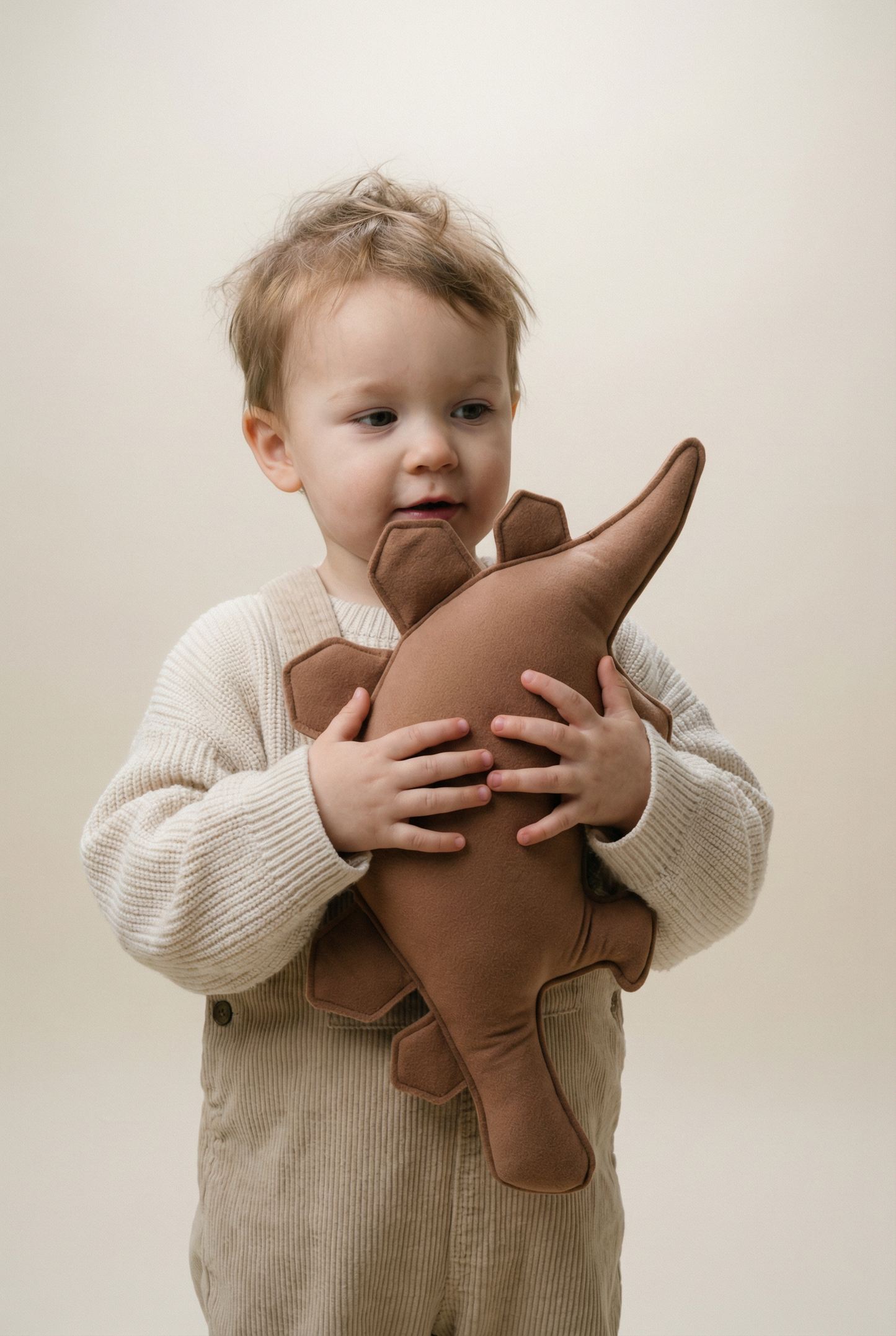 Soft Dinosaur Plush Toy – Brown