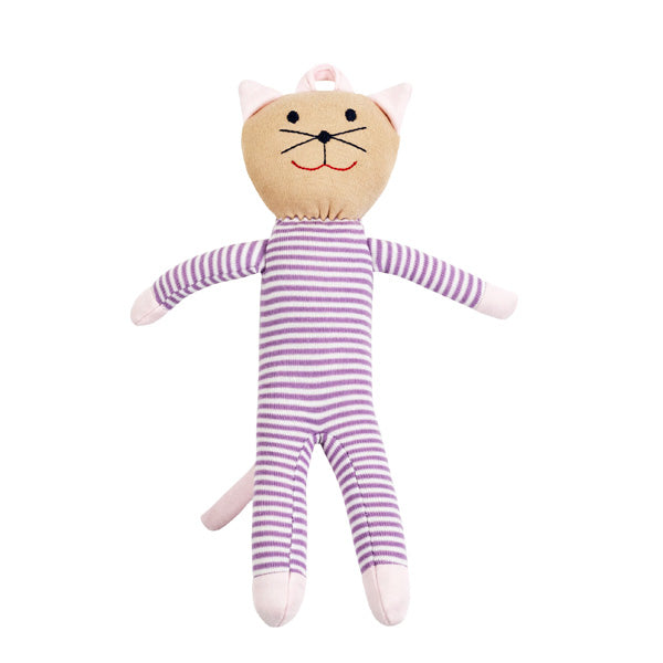 Organic Cotton Scrappy Cat Kitty - Lilac