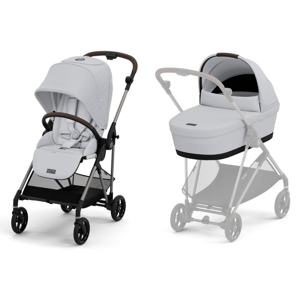 Cybex Melio Pram & Pushchair, Fog Grey