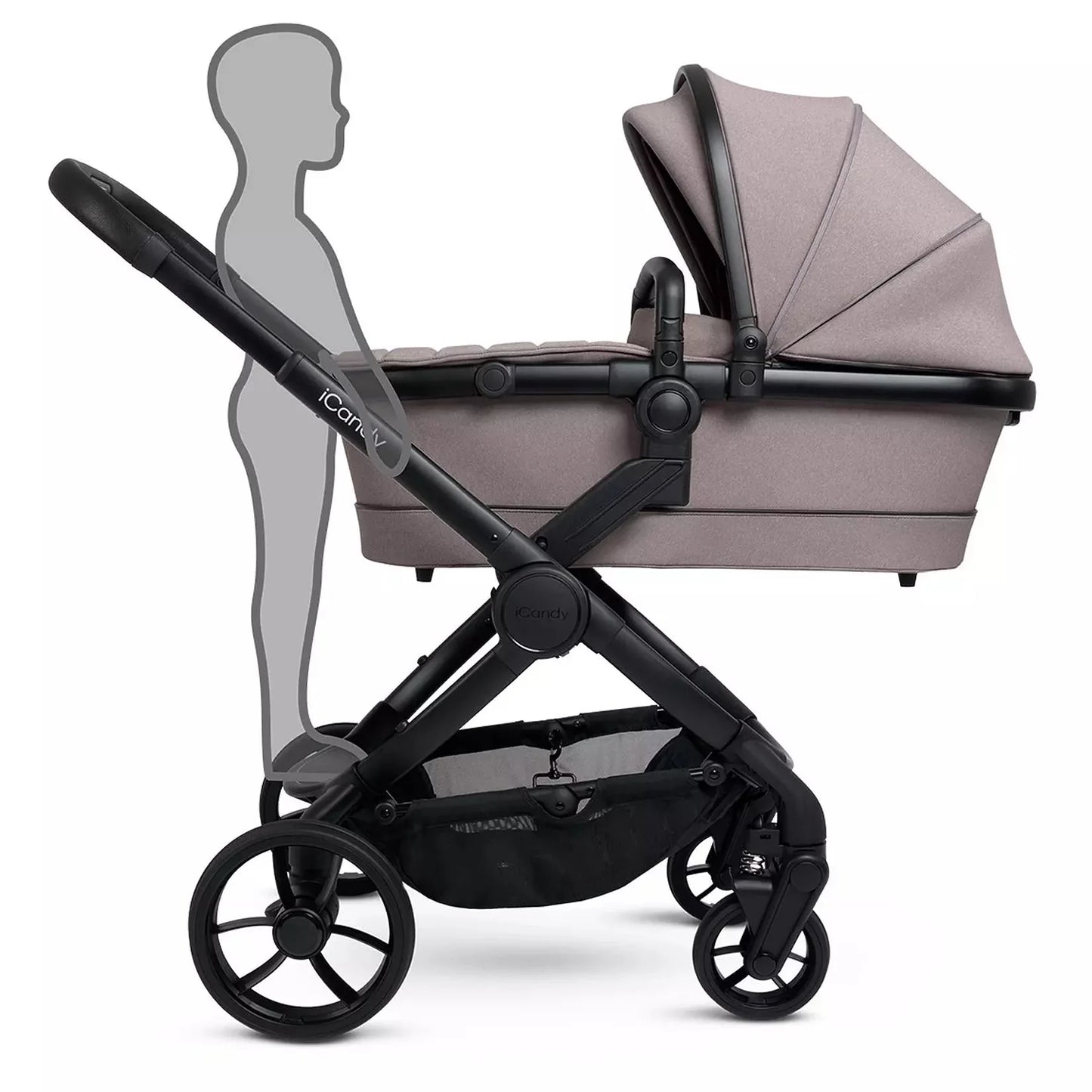 iCandy Peach 7 Complete Luxury Single to Double Pushchair & Travel System Ready Bundle, Porcini