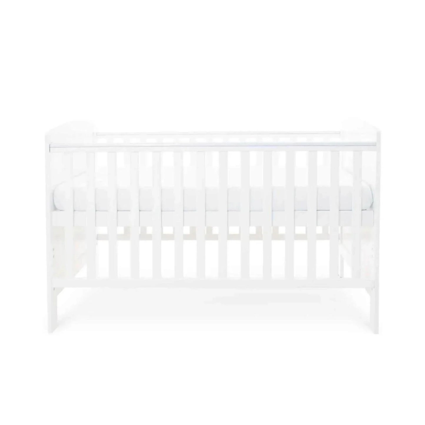 Ickle Bubba Coleby Classic Cot Bed White - Premium Sprung Mattress