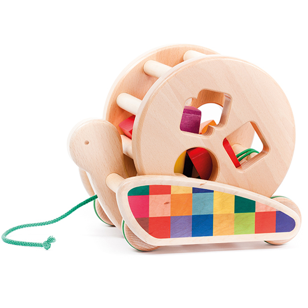 Bajo Pull Along Snail Shape Sorter