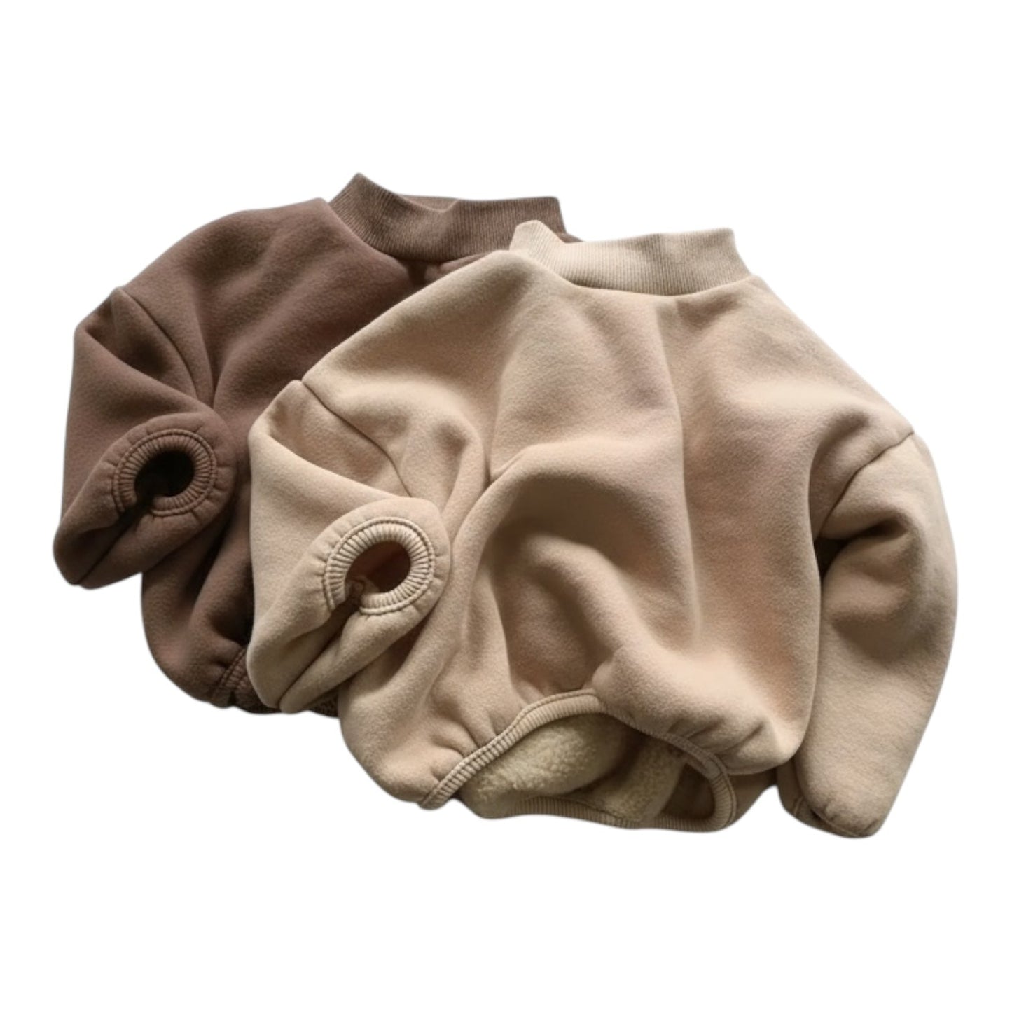 Fleece-Lined Oversized Sweatshirt
