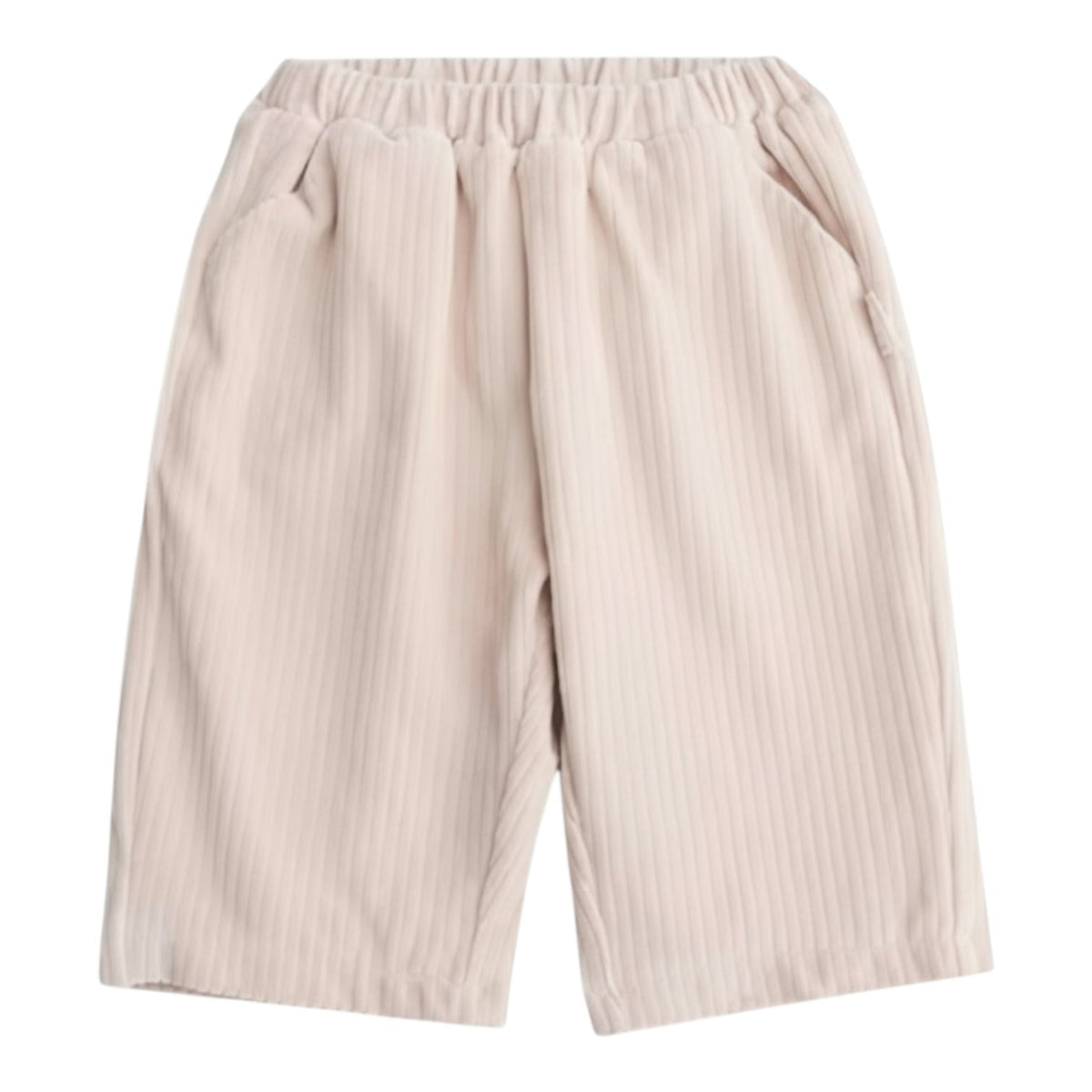 Beige Ribbed Trousers