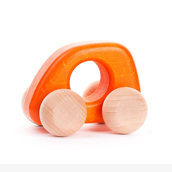 Bajo Wooden Mini Car - Orange