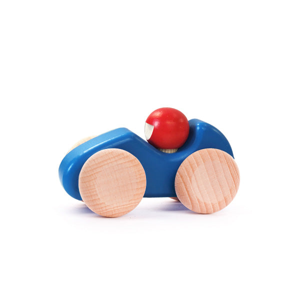 Bajo Wooden Racing Car - Blue