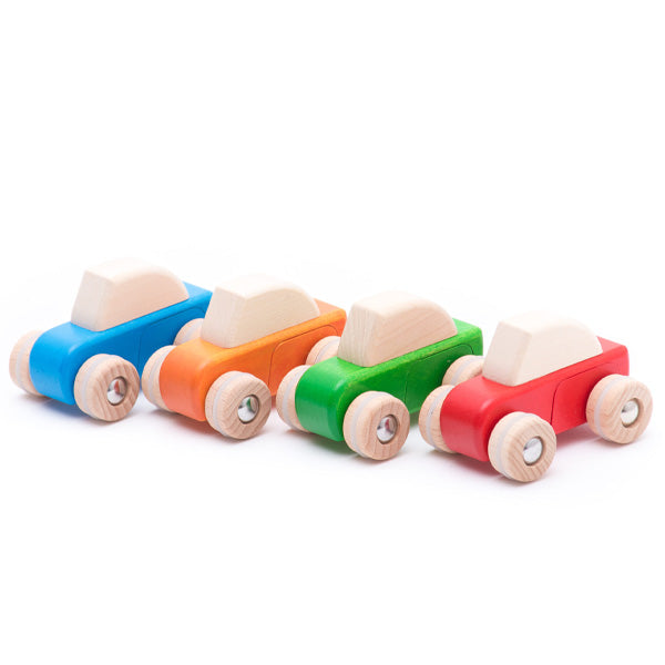 Bajo Wooden Pullback Car