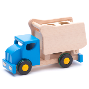 Bajo Tipper Truck Shape Sorter - Blue