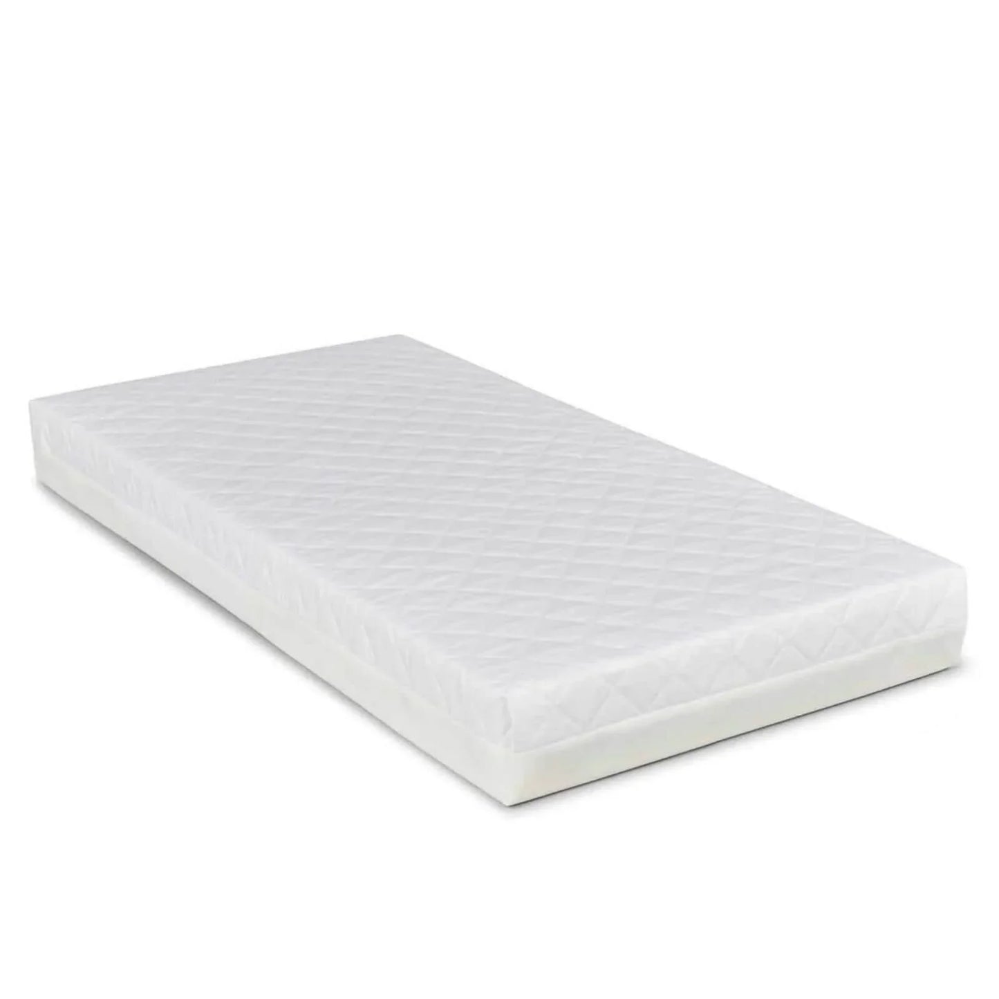 Ickle Bubba Coleby Space Saver Cot White - Premium Sprung Mattress
