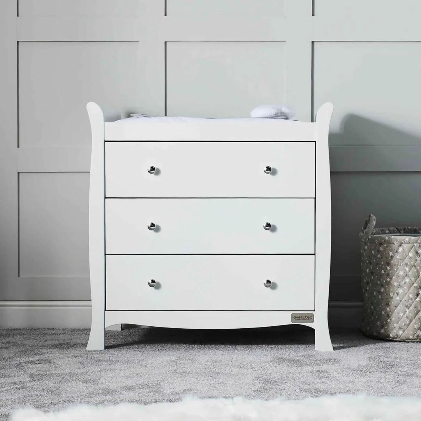 Ickle Bubba Snowdon 4-in-1 Mini Furniture Set Premium Sprung Mattress 3 pcs - White