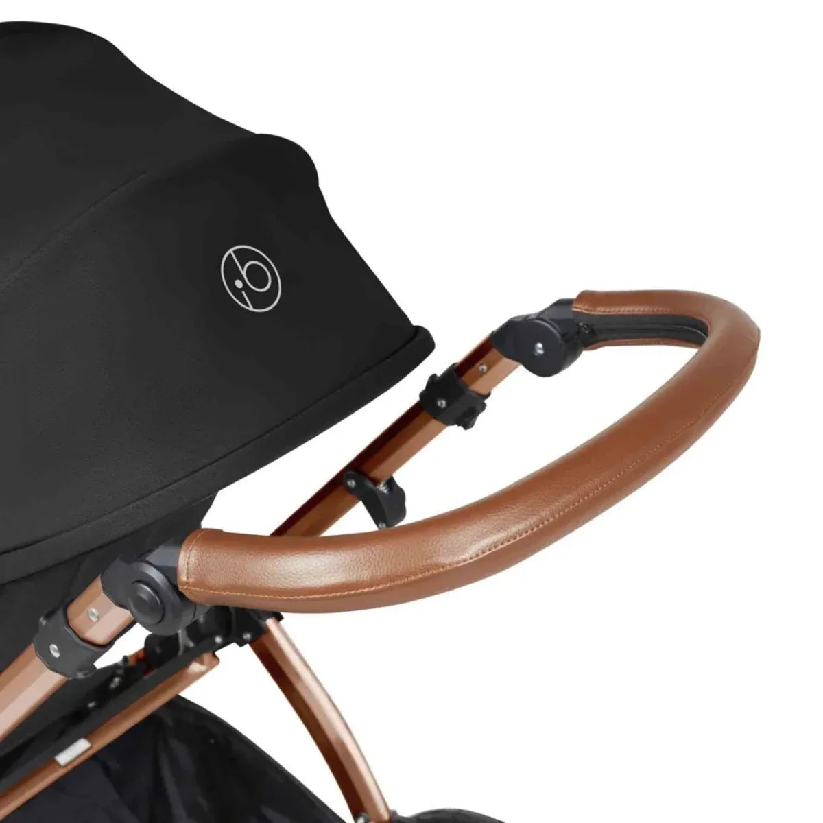 Ickle Bubba Stomp Luxe Travel System with i-Size Cirrus Car Seat & ISOFIX Base 12 pcs - Bronze & Midnight & Tan