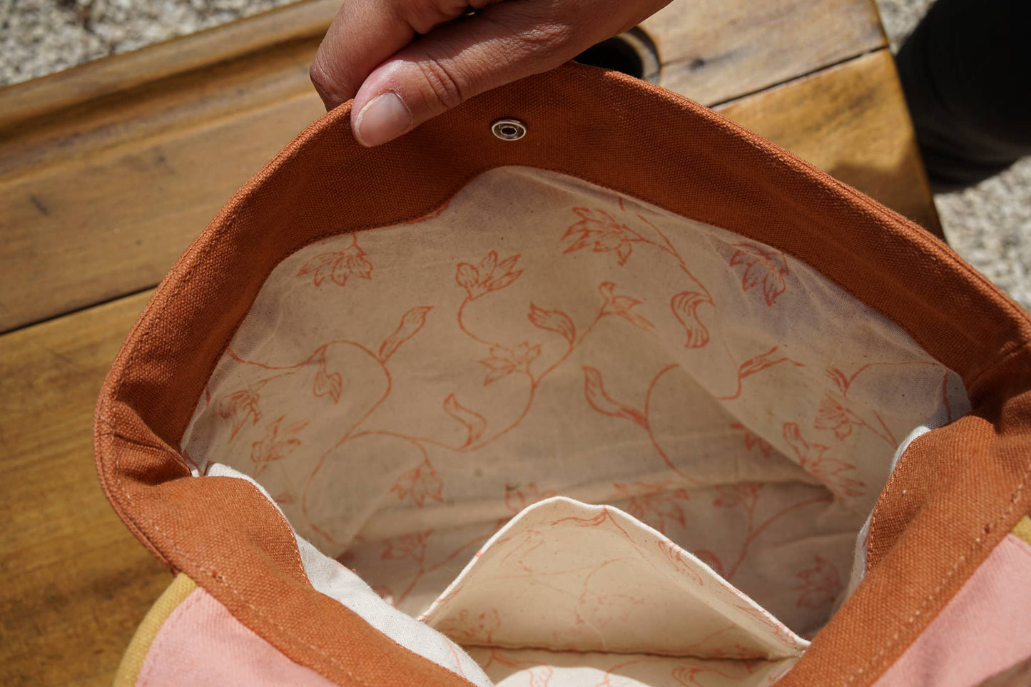 Organic Cotton Pink / Chocolate Children's Backpack