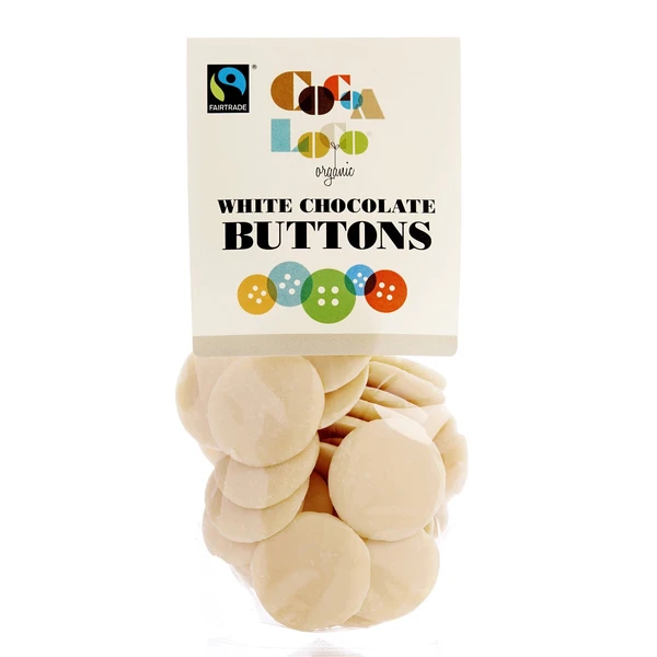 Cocoa Loco Organic White Chocolate Buttons