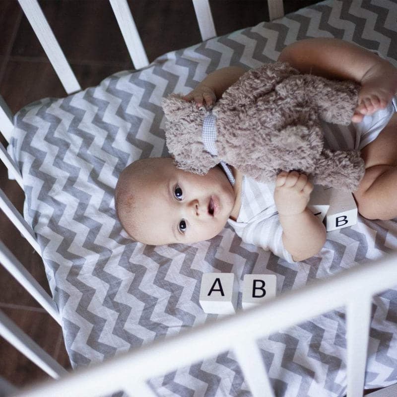 Cot Bed Jersey Fitted Sheets 100% Cotton 140x70cm - Pack Of 2